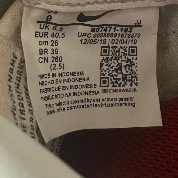 Nike Cortez Leather Women's Shoes size 9 - Picture 6 of 9